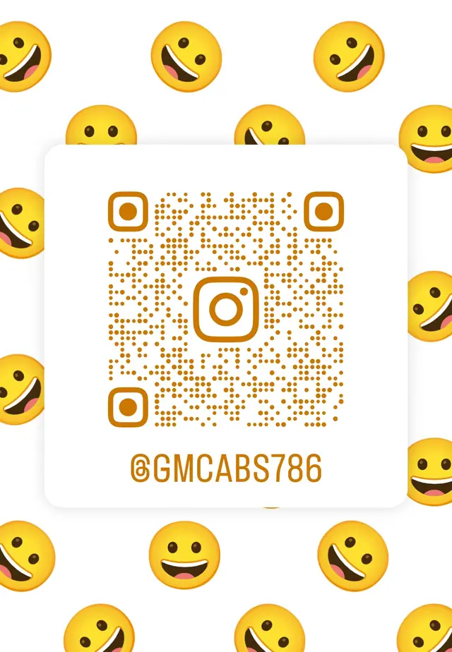 GM Cabs Instagram QR code — @gmcabs786