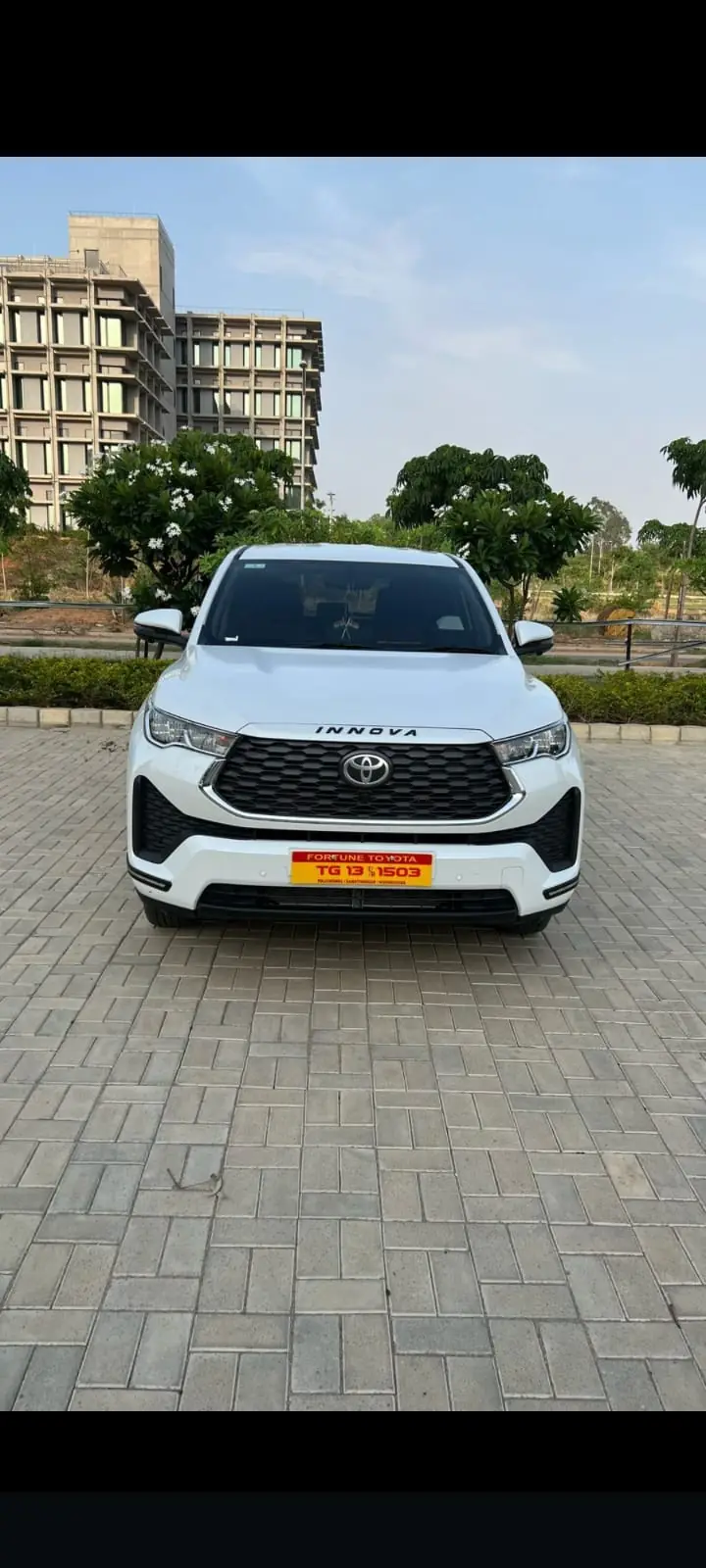 Toyota Innova Hycross SUV chauffeur-driven cab for hire in Hyderabad
